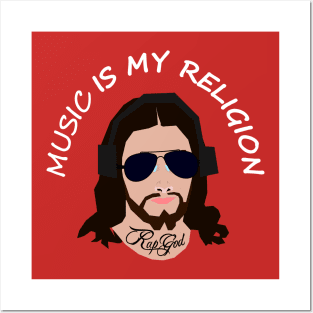 Music is my religion Posters and Art